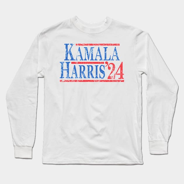 Kamala Harris 2024 Long Sleeve T-Shirt by Etopix